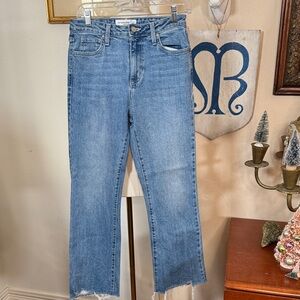 Just Black Women's Straight Leg Blue Jeans